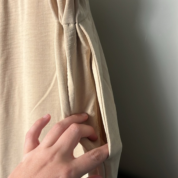 NWT BCBGeneration Wide Leg Palazzo Pants in Tan Size XL - Picture 5 of 9